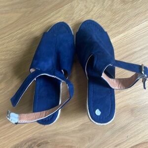 Blue Wedge Sandal (new without tags)